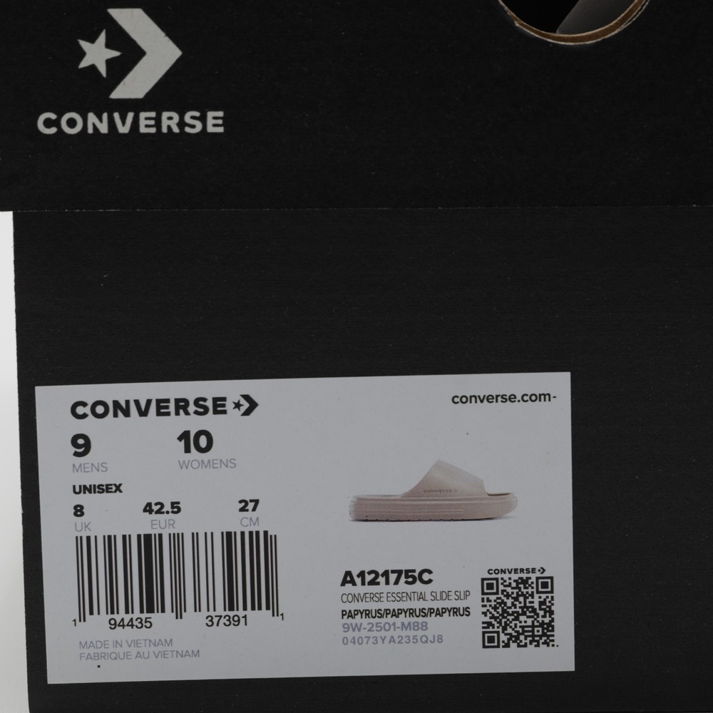 Converse‎ Unisex Comfortable Essential Slide Sandals Beige Men's 9 Women's 10 - Picture 11 of 11
